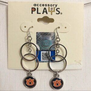 Accessory Plays Auburn Tigers Pierced Dangle Earrings NOC